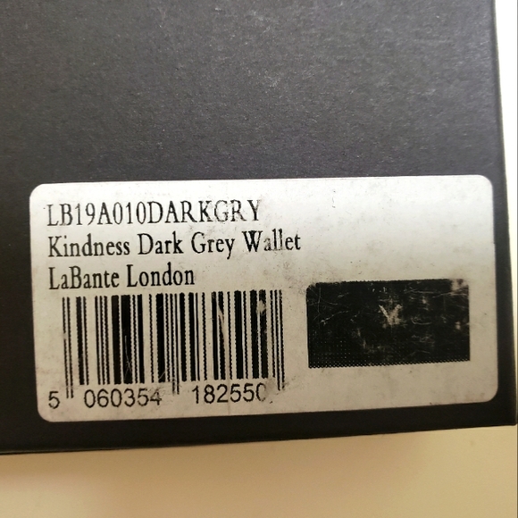 LaBante London Kindness Dark Grey Wallet - Picture 8 of 8
